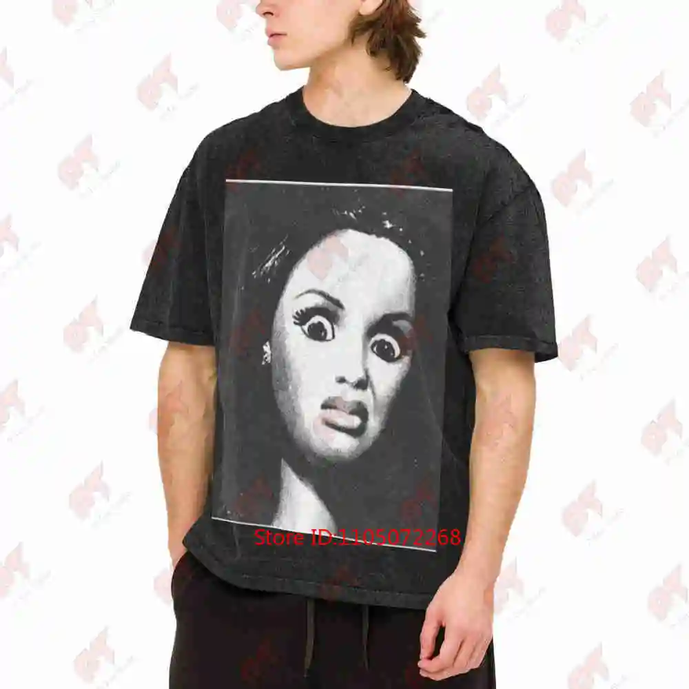 Disgusted Doll Face Meme Vintage Washed Tee Pure Cotton T-Shirt
