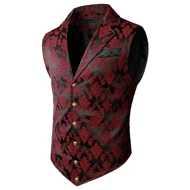 Oiefeen Medieval Steampunk Tuxedo - Gothic Victorian Jacket Costume For Halloween & Renaissance Events