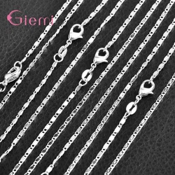 5Pcs Wholesale 925 Sterling Silver Jewelry Necklace 15 Styles Solid Snake Chain Necklace Party   Jewelry Gift for Men Women