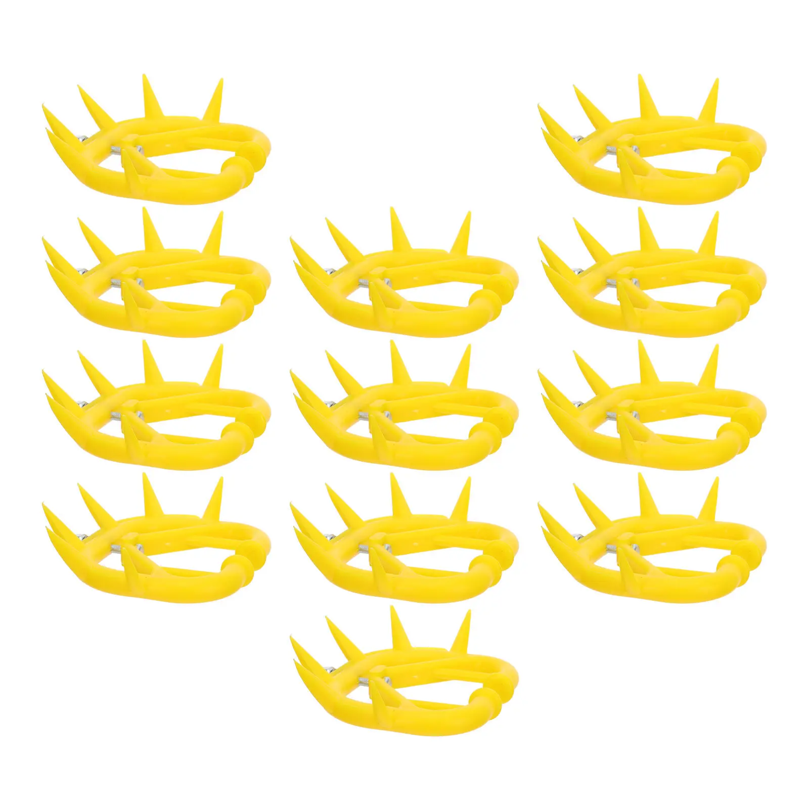 12Pcs Calf Weaning Nose Rings Plastic Adjustable Cattle Nose Thorn Tool Farm Livestock Anti-Sucking Weaner Device