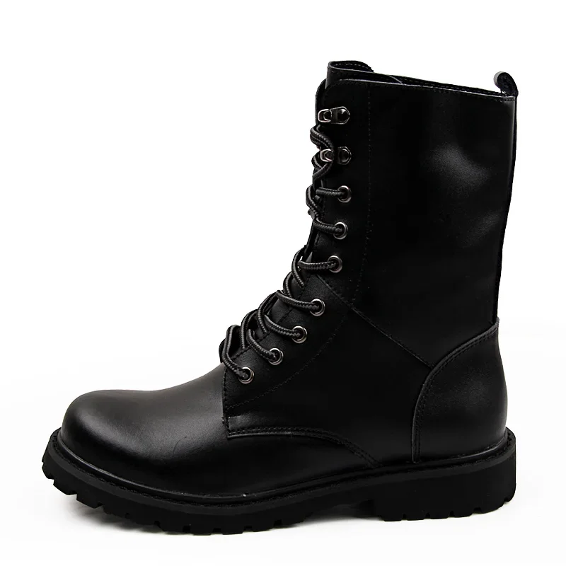 Motorcycle Boots Men Winter Shoes Warm Waterproof Men Leather Boots Footwear Cowboy Tactical Boots Men Casual Shoes Zapatillas