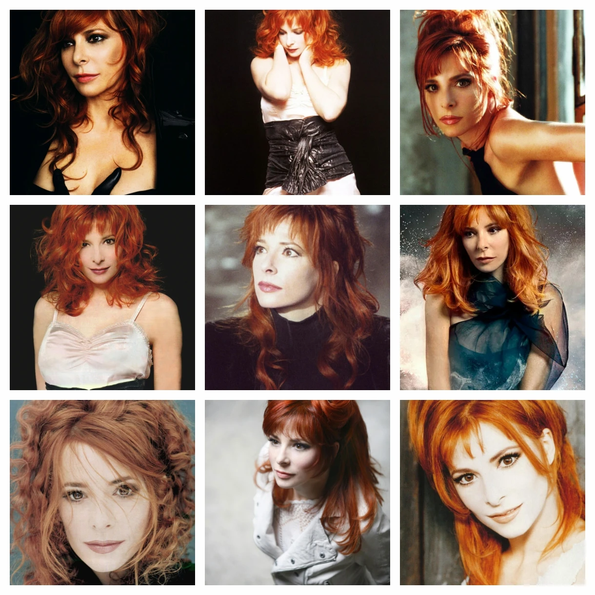 Mylène Farmer Full Drill Diamond Rhinestone Painting French Female Singer Cross Stitch Kits Embroidery Picture Mosaic Home Decor