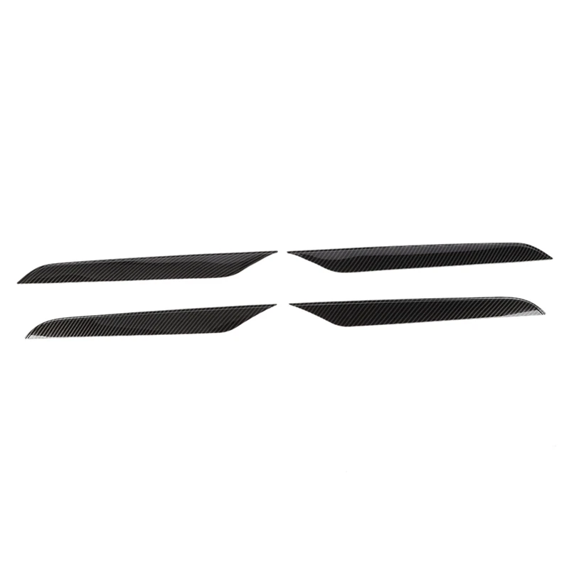 4 Piece Car Door Panel Trim Cover Accessories Carbon Fiber Pattern ABS For Chevy Tahoe 2021-2023 Suburban 2020-2023