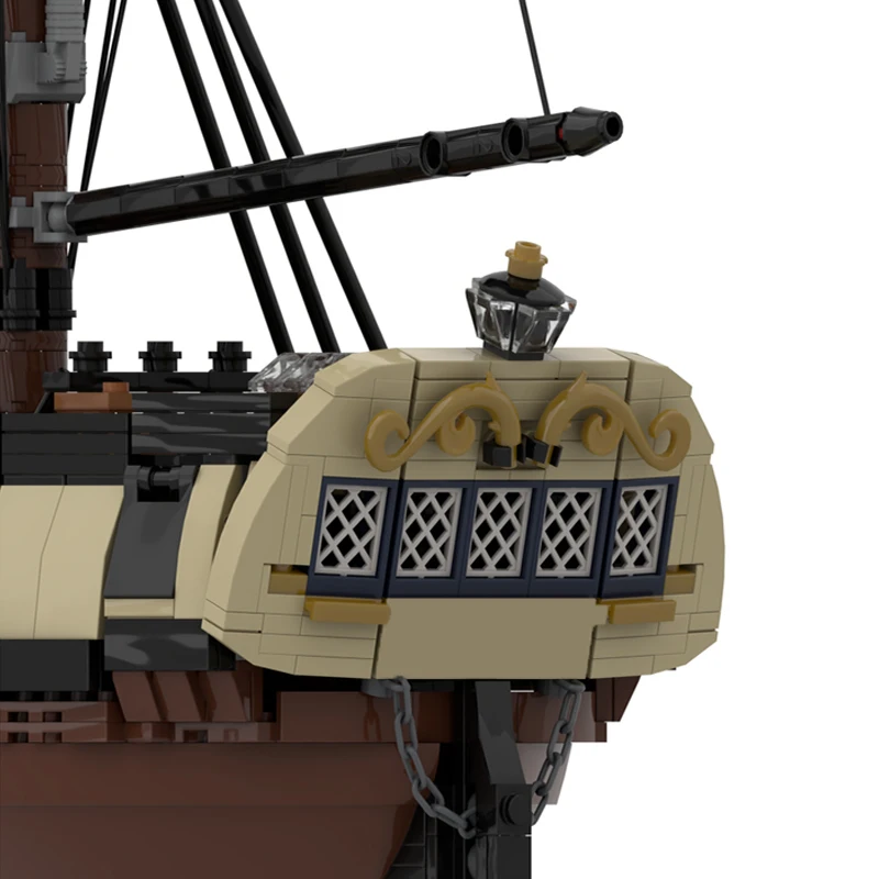 2636 pièces Briques de construction HMS Meteor MOC, Blocs modulaires personnalisables, Design créatif simple et populaire, Jouet d'assemblage DIY pour garçons, Cadeau