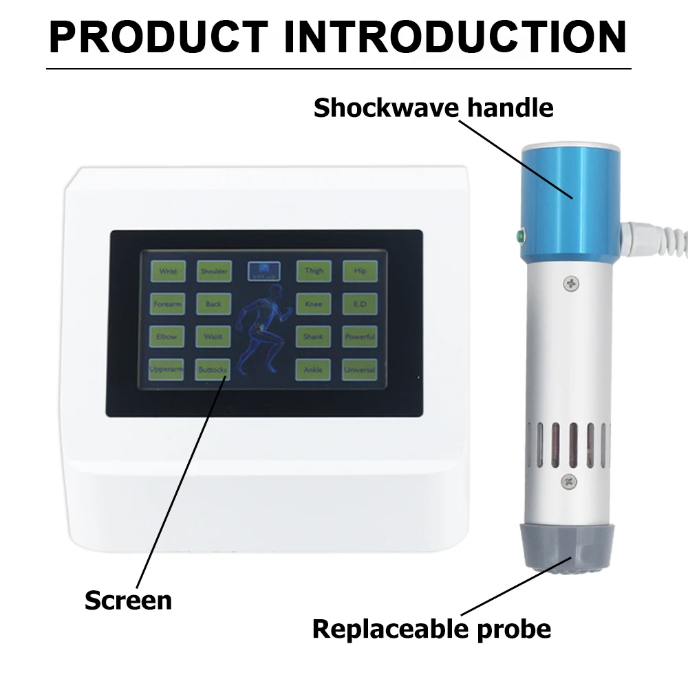 300mj Shockwave Therapy Machine ED Treatment Pain Relief Body Relax Portable Shock Wave Physical Equipment Body Massager