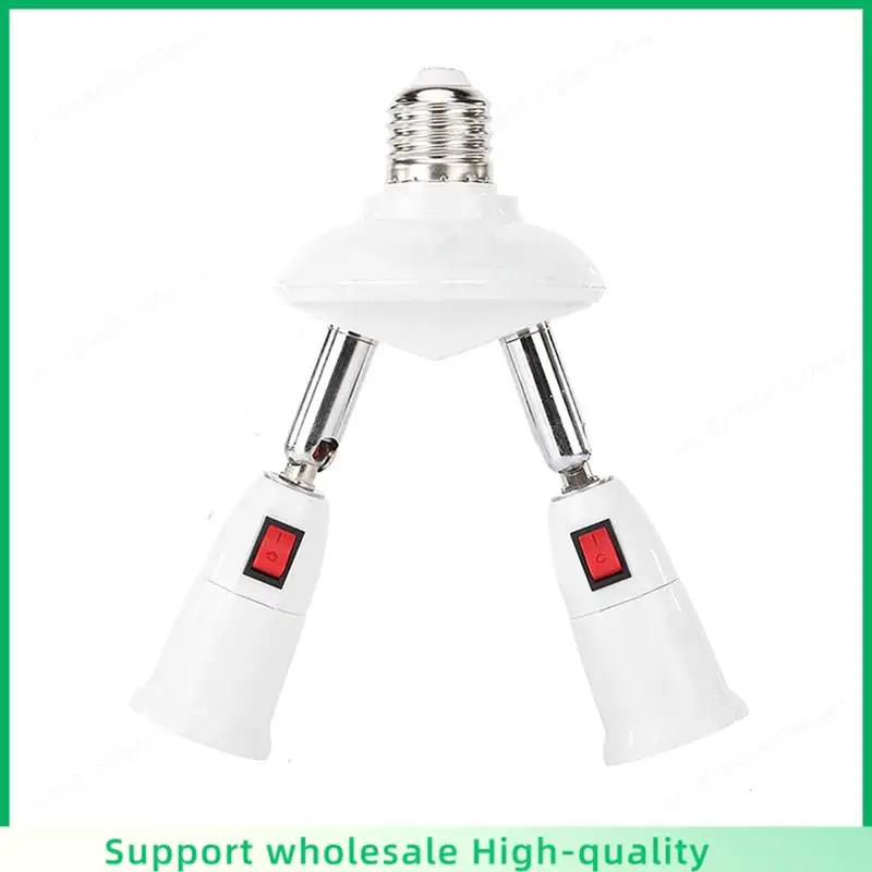 

ABSF 360 Degree Adjustable - 2 In 1 E27 Splitter Socket Adapter. E27 Standard LED Bulb Socket Adapter