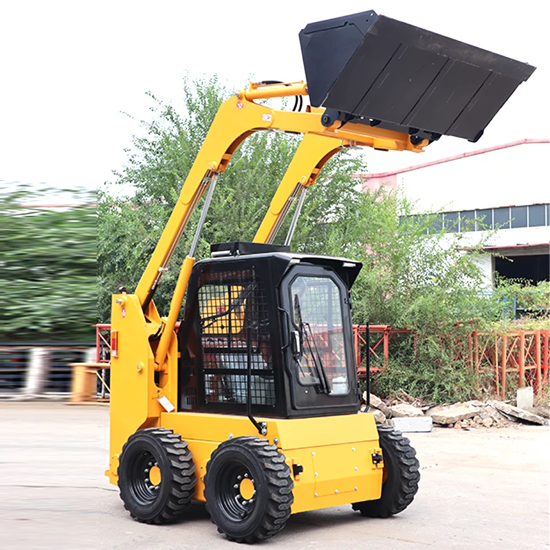 

Многофункциональный мини-погрузчик с бортовым поворотом, индивидуальная комплектация, грузоподъемность 1000 кг, быстрая доставка, колесный погрузчик на продажу, CE EPA, закрытая кабина