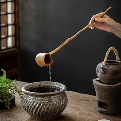 Japanese style tea spoon tea ceremony bamboo water ladle bamboo tea spoon bamboo tea set accessories long style