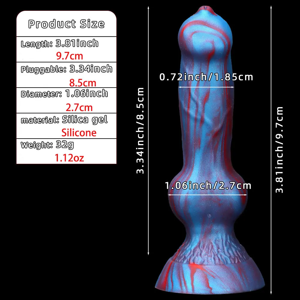 Super Mini Colorful Silicone Dog Dildo Adult Sex Toys For Women Vaginal Massager Animal Penis Masturbate Anus Stimulate Sex Tool