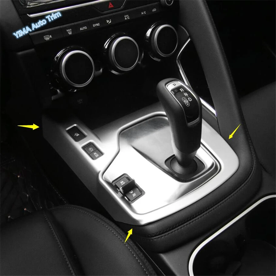 Glass Switch / Gear Shift Panel / P Button Handbrake Cover Trim Fit For Jaguar E-pace 2018 - 2023 Matte Car Interior Accessories