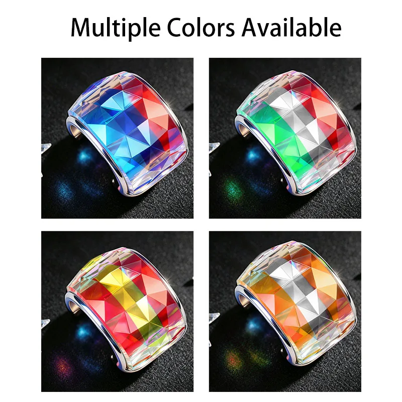 Crystal Style Car Steering Wheel Top Mark Center Correction Design Wheel Accessories for Vehicle Decoration