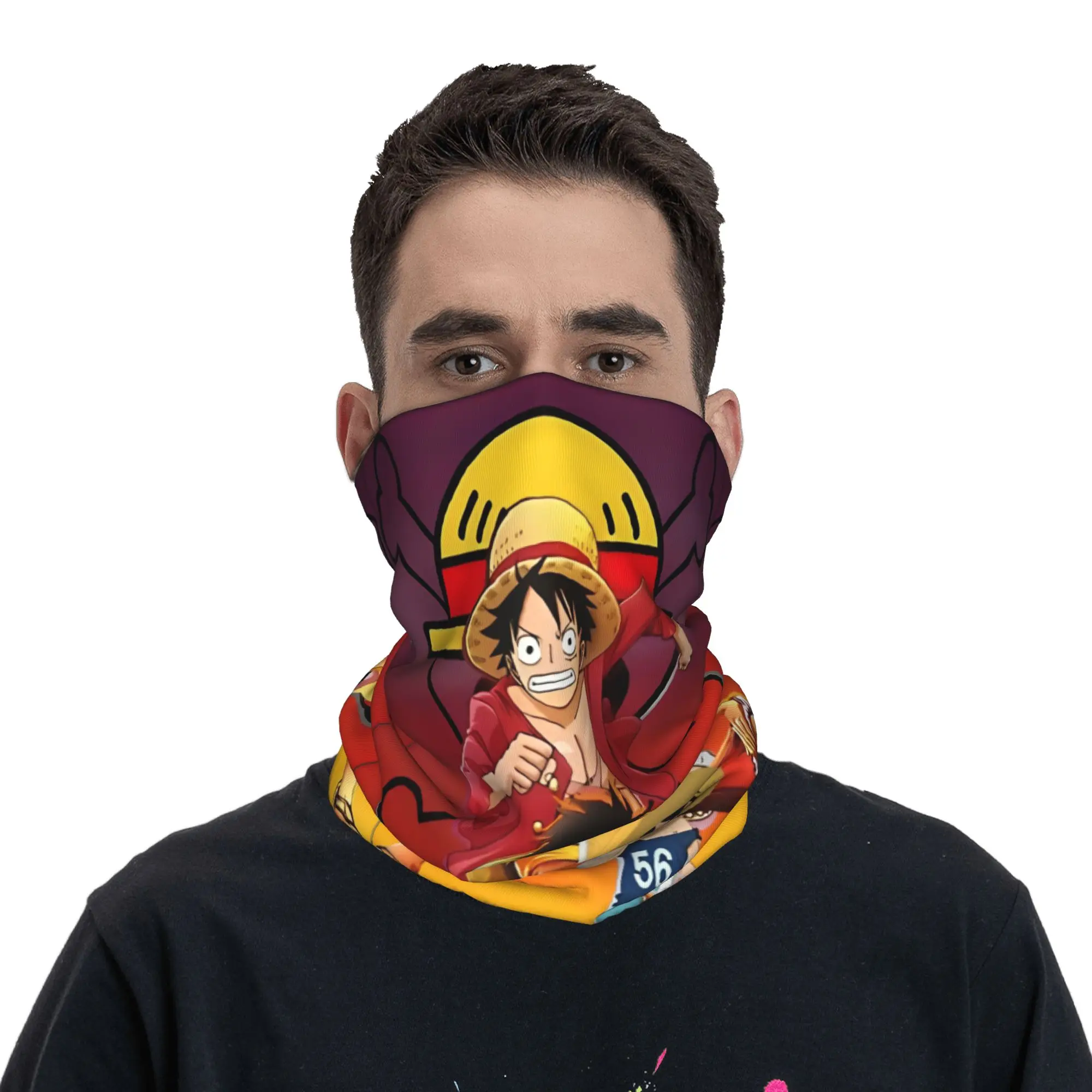 Adult o-one-piece-e luffys onepiece Bandana Merchandise Neck Cover Printed  Magic Scarf Warm Face Mask For Hiking Breathable