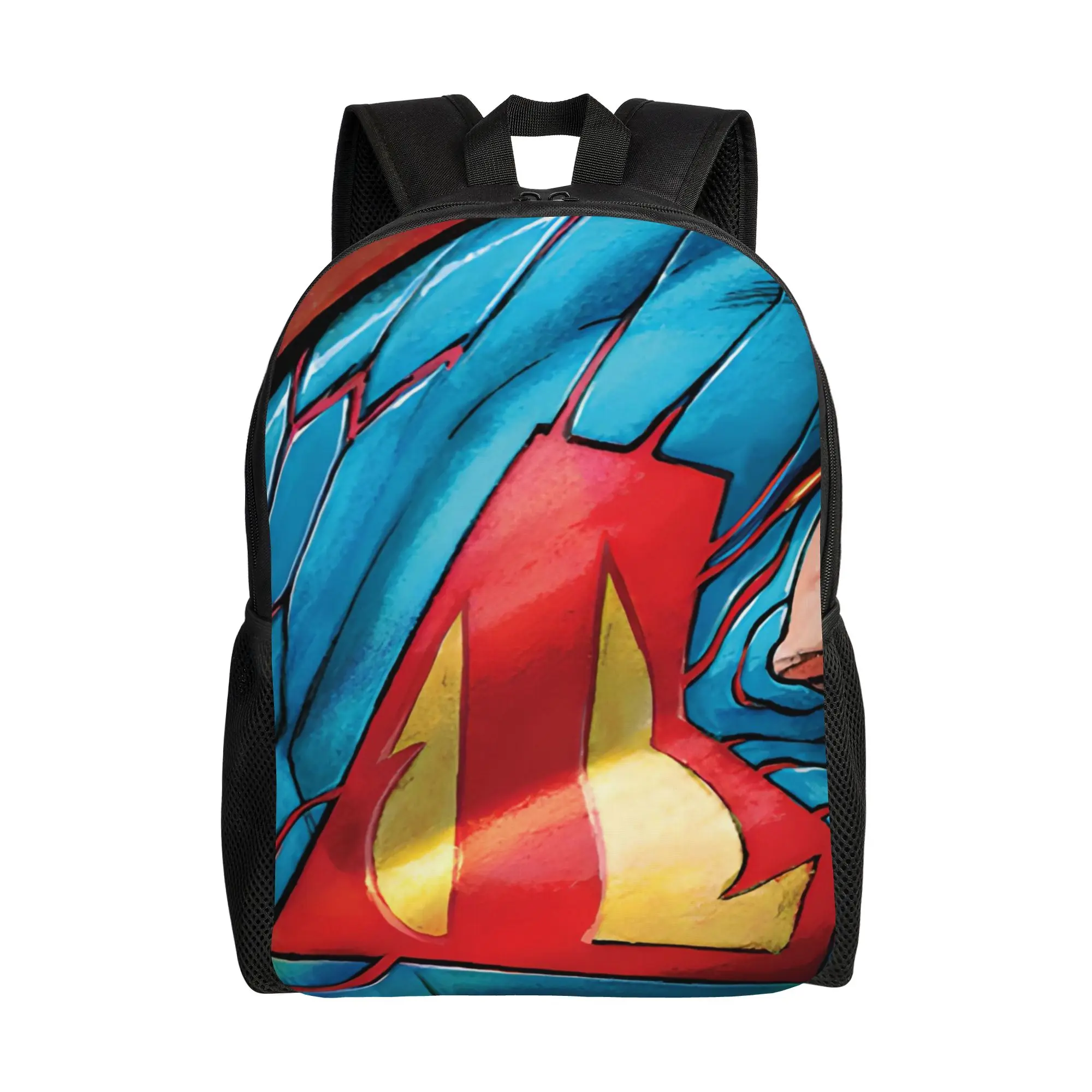 Backpack Back to school season Superman Chest Logo Close Up Art  Lightweight Backpack
