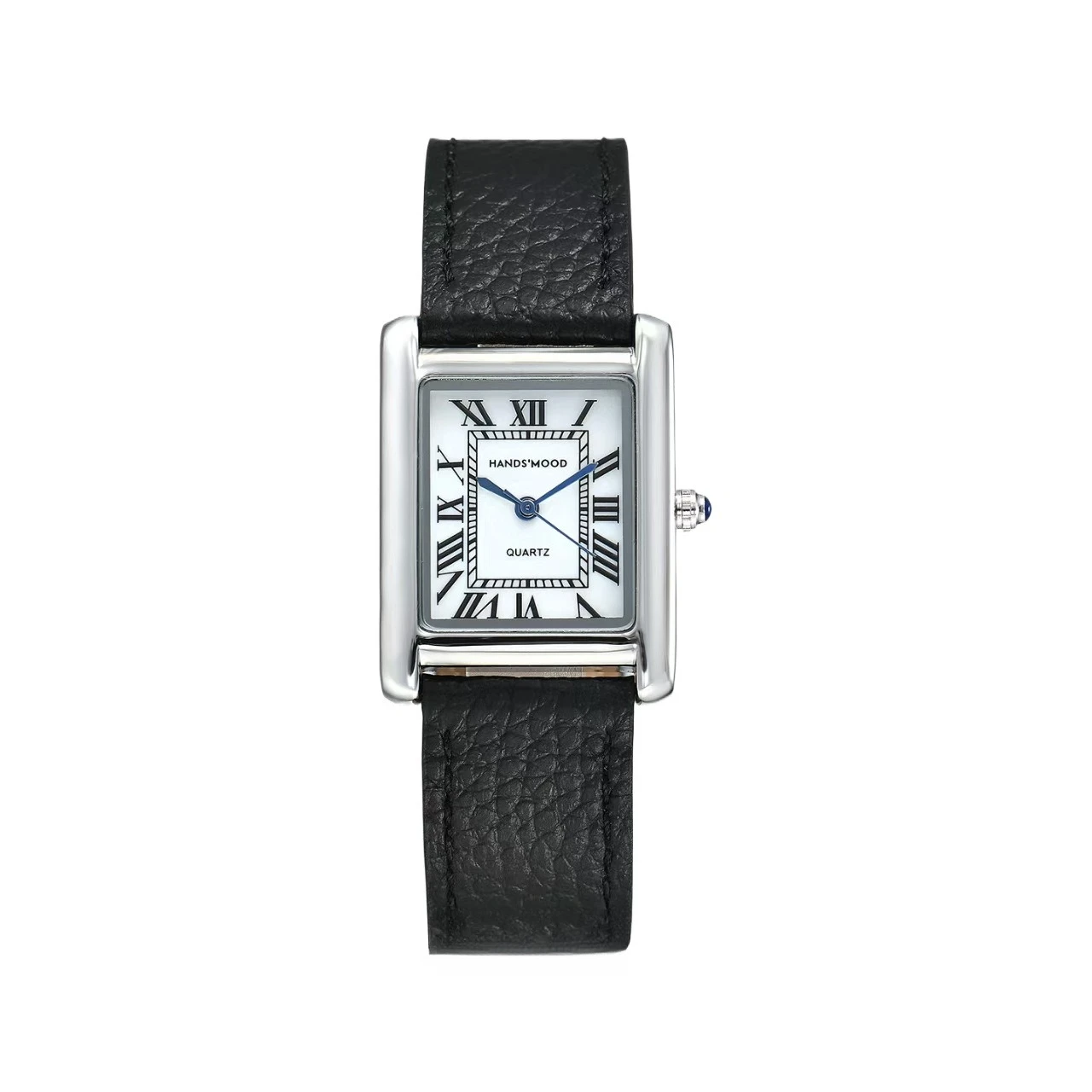 Elegant women's watch, square shape with gold mother-of-pearl dial, vintage and stylish design, perfect as a birthday gift.