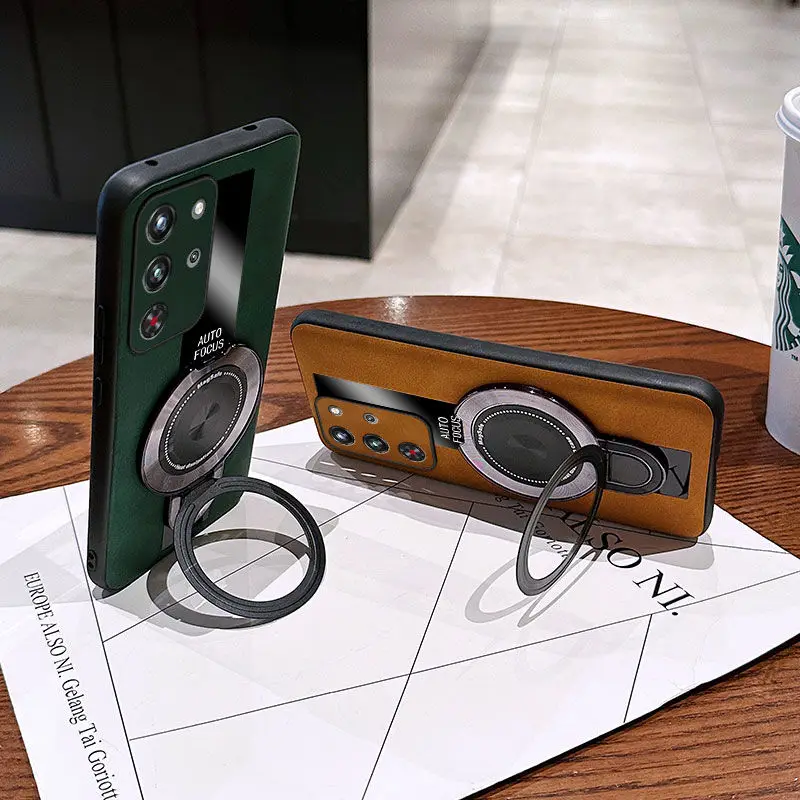 Case For Nubia Red Magic 10 10S Pro Plus Porsche Bracket Sheep Bottoms Cover For Red Magic10 S Pro+ Insurance Bumper Funda