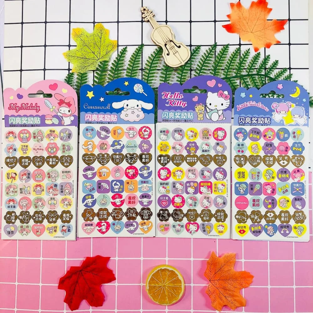 สติกเกอร์ซานริโอของแท้ น่ารัก เฮลโลคิตตี้ เมโลดี้ การ์ตูนอนิเมะ สติกเกอร์ติดแล็ปท็อป สมุดภาพ โทรศัพท์ สติกเกอร์คลาสสิก ของเล่นเด็กผู้หญิง