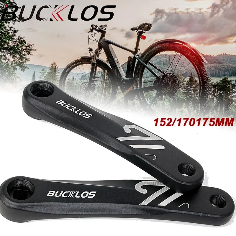 BUCKLOS E-bikes Bike Crank Arm 152/170/175MM Mountain Bike Left Side Crank Arm Square/Diamond/Spline Crankset Road Left Crank