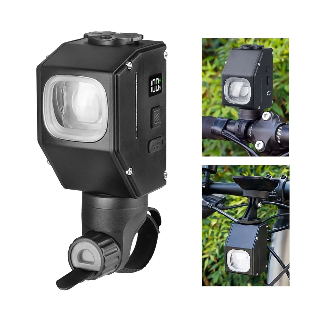 

2000 Lumens LED Bike Headlight GoPro Hanging Ultra Bright Cut Of Line Bicycle 8 Lighting Modes Front Lamp For MTB Road Cycling