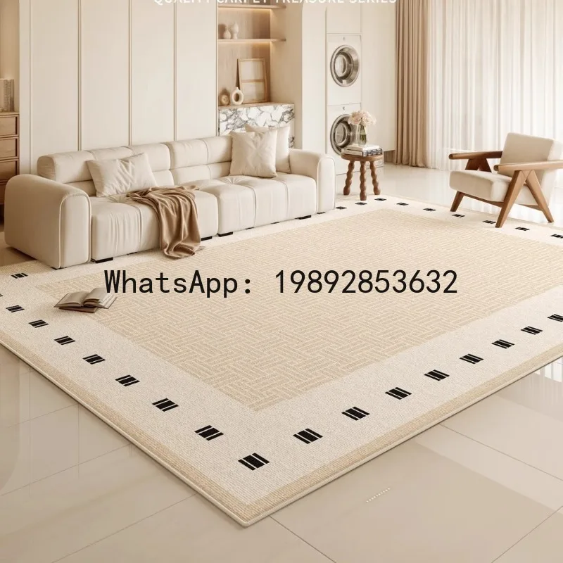 DT5Carpet, living room, cream style, no wash, erasable, bedroom, waterproof coffee table, sofa, light luxury