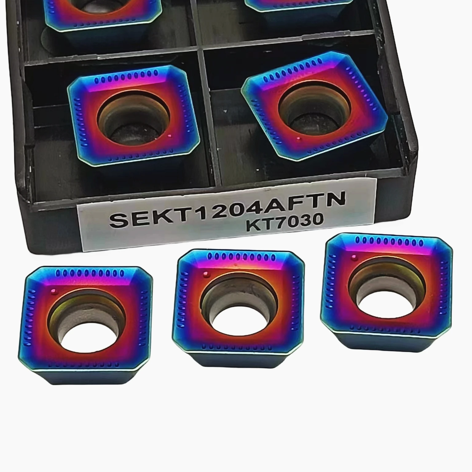 Inserti per fresatura in carburo cementato inserti per tornio CNC adatti per la lavorazione di acciaio e acciaio inossidabile muslimkt7030