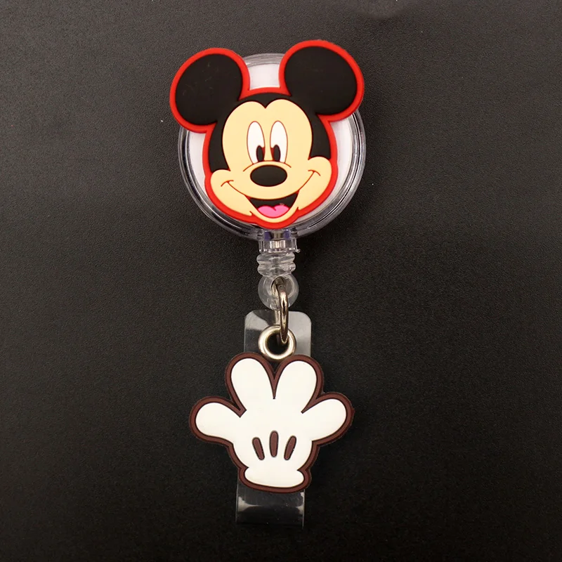 Little Mickey Minnie Donald Daisy Style Retractable Badge Reel Nurse Doctor Card Holder Office Hospital Name Card Supplies