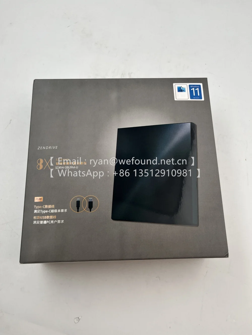 

SDRW-08U9M-U Внешняя записывающая DVD-диск ZenDrive U9M — ультратонкая портативная 8-кратная записывающая DVD-диск с поддержкой M-DISC для пожизненного резервного копирования данных
