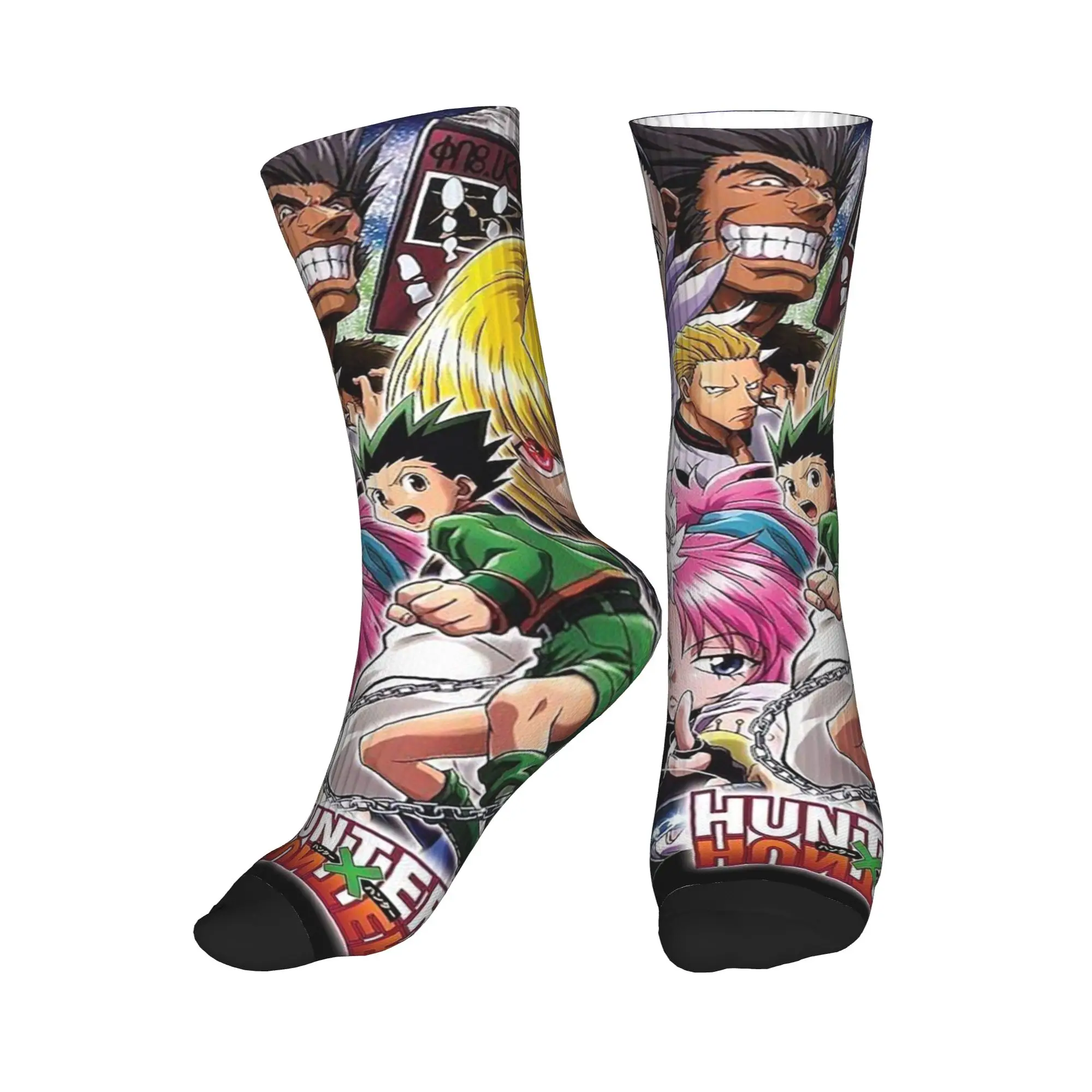 

All Seasons Anime HXH Hunter x Hunter Sport Middle Tube Socks Sweat Absorbing Crew Socks Fashion Stockings for Men Women