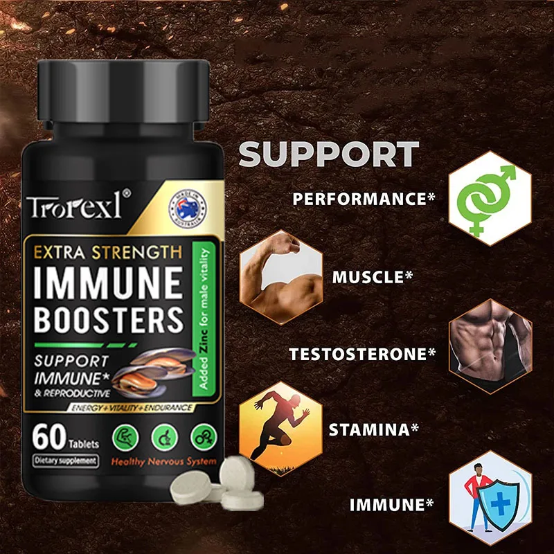 Immune Booster Zinc Supplement, Supports Reproductive Health Natural Energizer