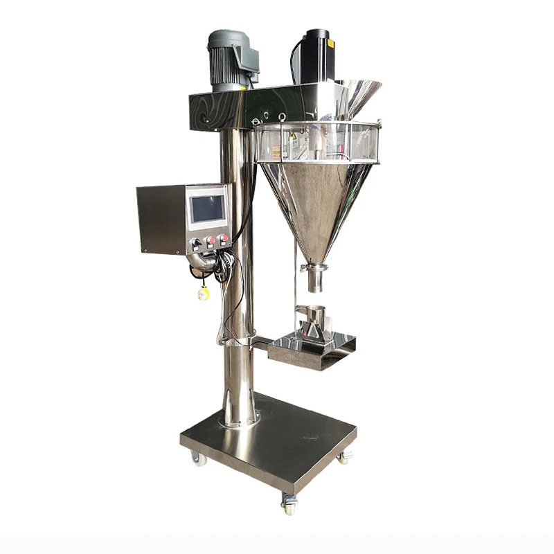 

Electric automatic powder filling machine Screw dosing filling machine for bottle seasoning granules Plastic glass Metal