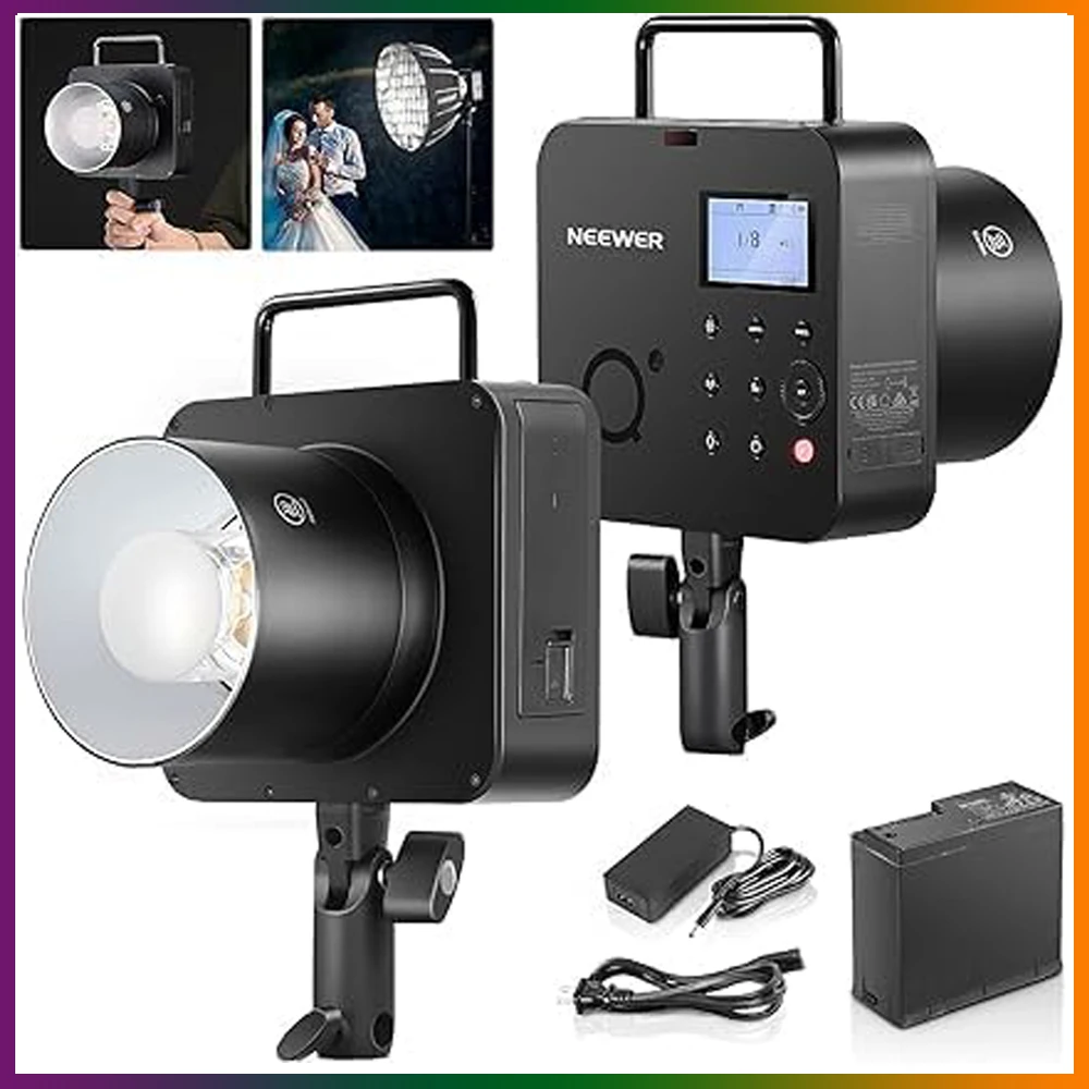 

NEEWER Q4 400Ws 2.4G TTL Outdoor Studio Flash Strobe 1/8000 HSS 2800mAh Battery Powered Photography Monolight Speedlite