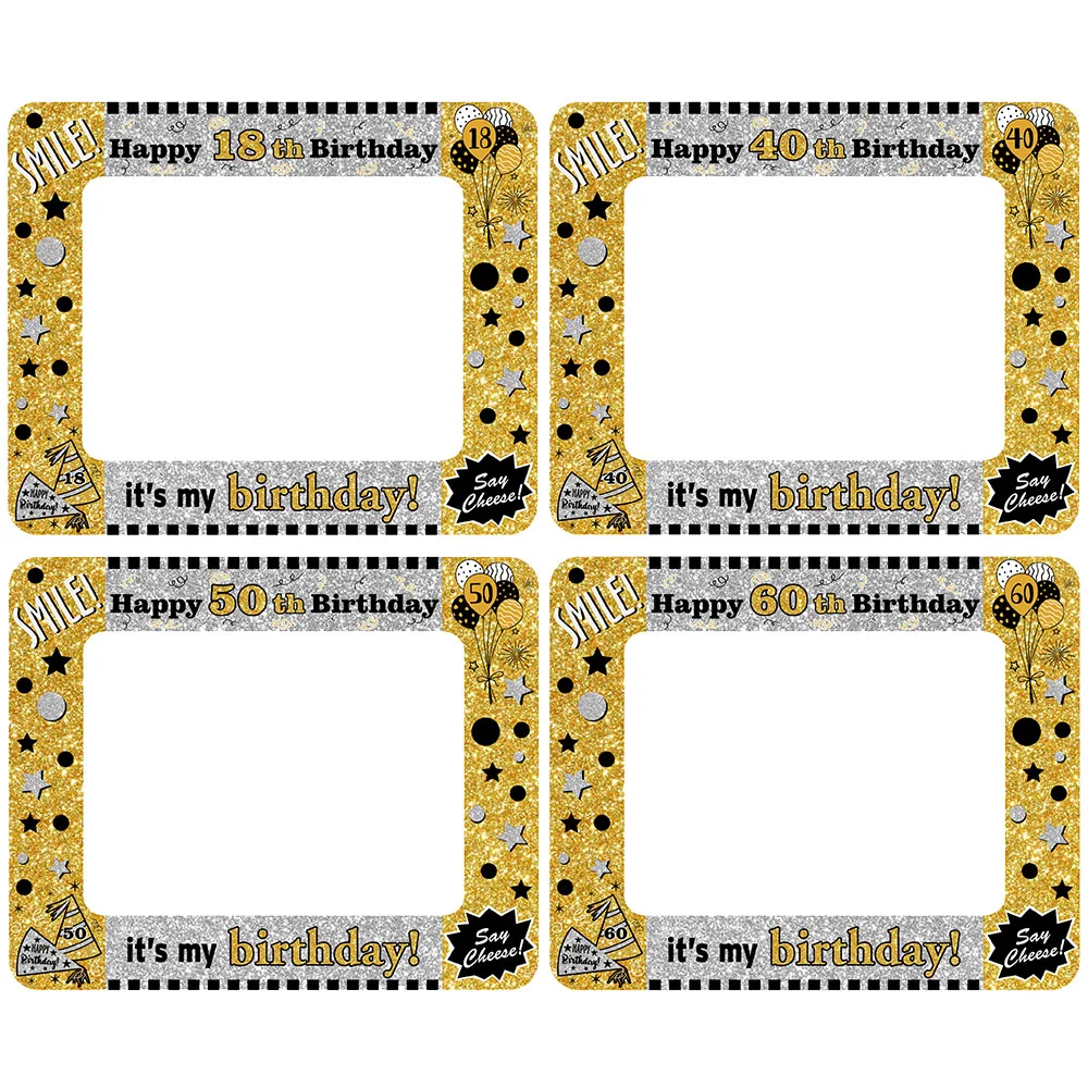 Надувная фоторамка для вечеринки в честь Дня Рождения 18, 30, 40, 50, 60, реквизит для фотосессии для мужчин и женщин, товары для декора с днем рождения