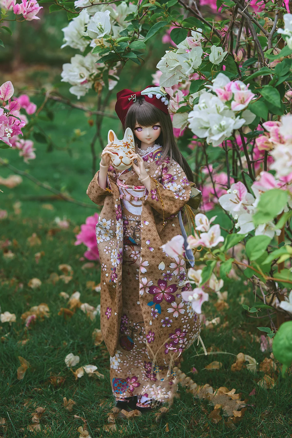 1/6 1/4 1/3 BJD Ancient Costume Outfit Japanese Oiran Kimono For YOSD SD13 Girl ID75 Strong Uncle Doll Clothes Accessories A2210