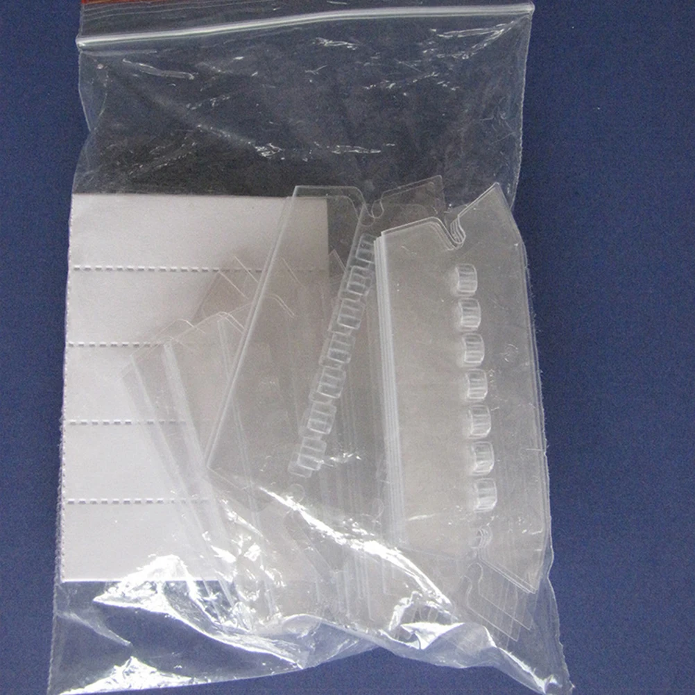 120Pcs 교수형 폴더 탭 플라스틱 파일 레이블 폴더 탭 학생 교사 사무실을위한 빠른 식별