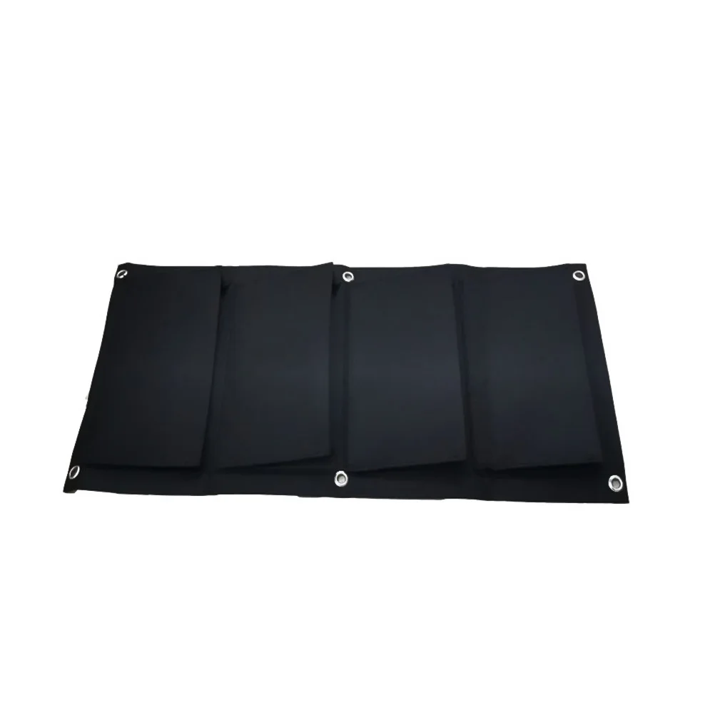 

Wall Hanging Planting Bag 65Cm Black Large Multi-Pocket Felt Grow Bag For Indoor Outdoor Garden Herb Planter Succulent