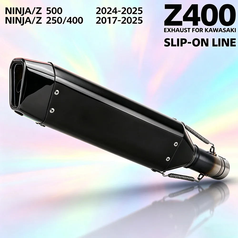 

Выхлопная система Slip-On для мотоциклов Kawasaki Ninja250, Ninja400, Ninja500, Ninja7 2017-2026 с глушителем и DB-киллером