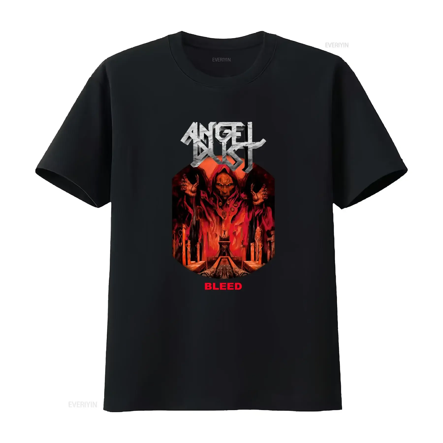 Angel Dust 1999 Bleed T Shirt Black Cotton Men's Sizes S to 2345XL BE582 vintage Washed Top For Everyday Wear Comfortable