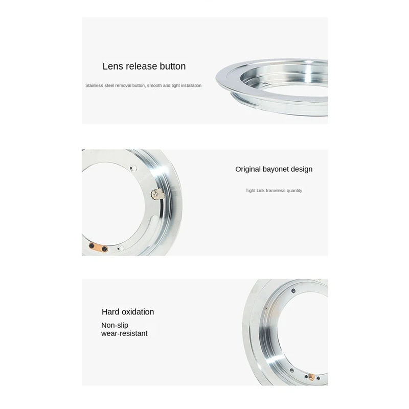 حلقة محول العدسة QBM-EOS لعدسة ROLLEI Rollei QBM إلى Canon EOS