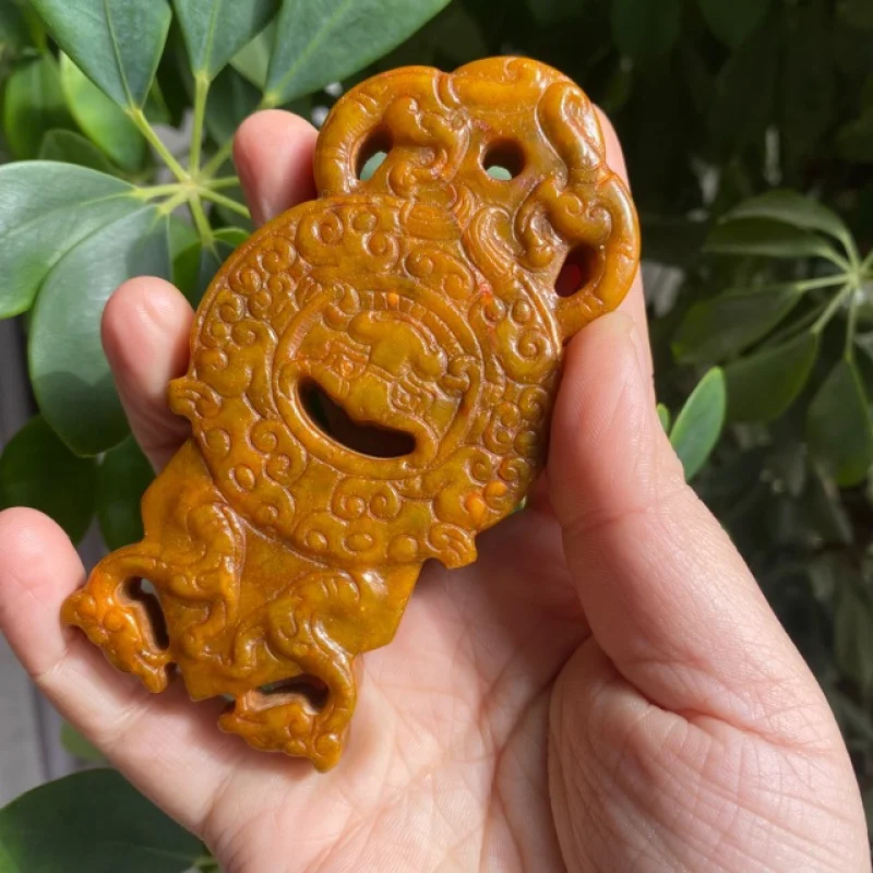 

A Large Number of Wholesale Live Broadcast Supply Antique Old Crafts Xiuyan Jade Jade Hand Pieces Pendant