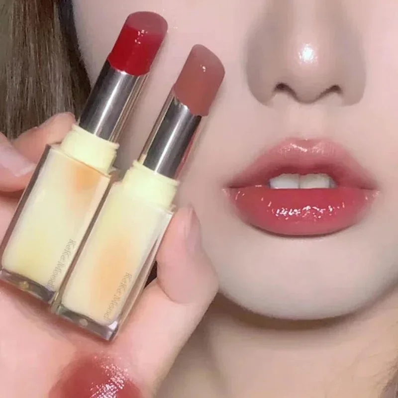 Festes Gelee Lippenstift Kristall Lippen balsam Wasserwellen spiegel Lip gloss lang anhaltende feuchtigkeit spendende Lippen Glasur Lippen pflege Make-up Kosmetik