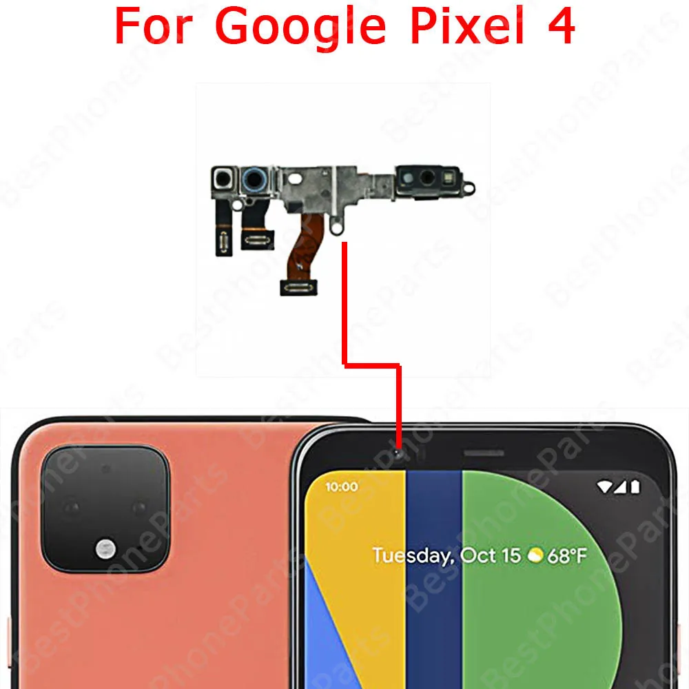 Camera Module For Google Pixel 4 XL 4a 5 5a 5G Backside Selfie Front Rear Back View Camera Flex Replacement Spare Parts