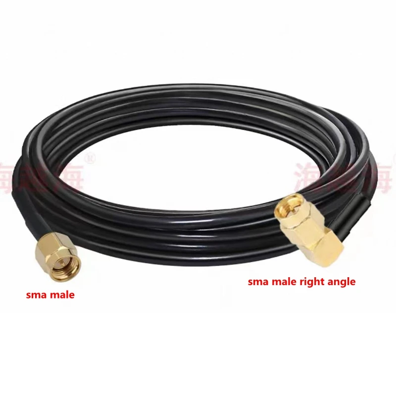LMR240 Cable SMA To SMA male female right angle with Antenna Extension Adapter Cable Outdoor Coaxial Radio Frequency RF