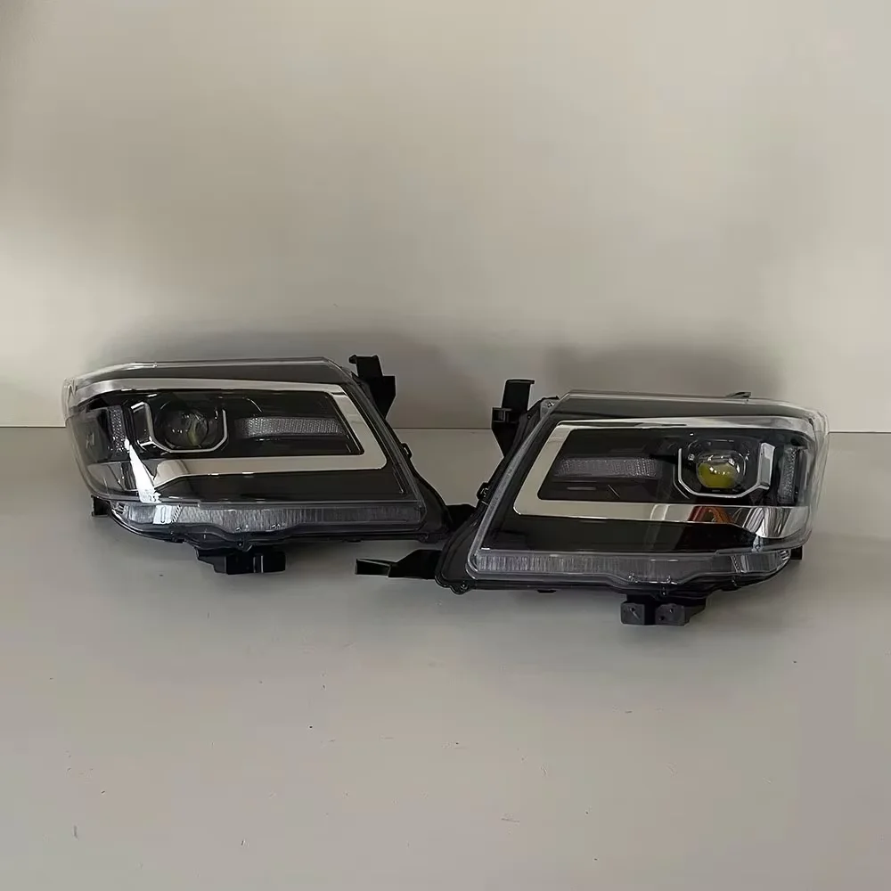 A Set Modified LED Front Headlamp Assembly For Toyota Hilux Vigo AN10 AN20 AN30 2012 2013 2014 2015 DRL Turn Signal