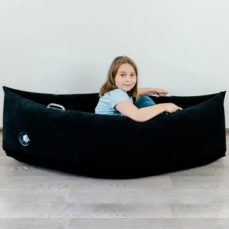PVC Inflatable Lazy Sofa Noble Concubine Chair Home Leisure Chairs Plush Single Person Sofa Outdoor Inflatable Rocking Chairs