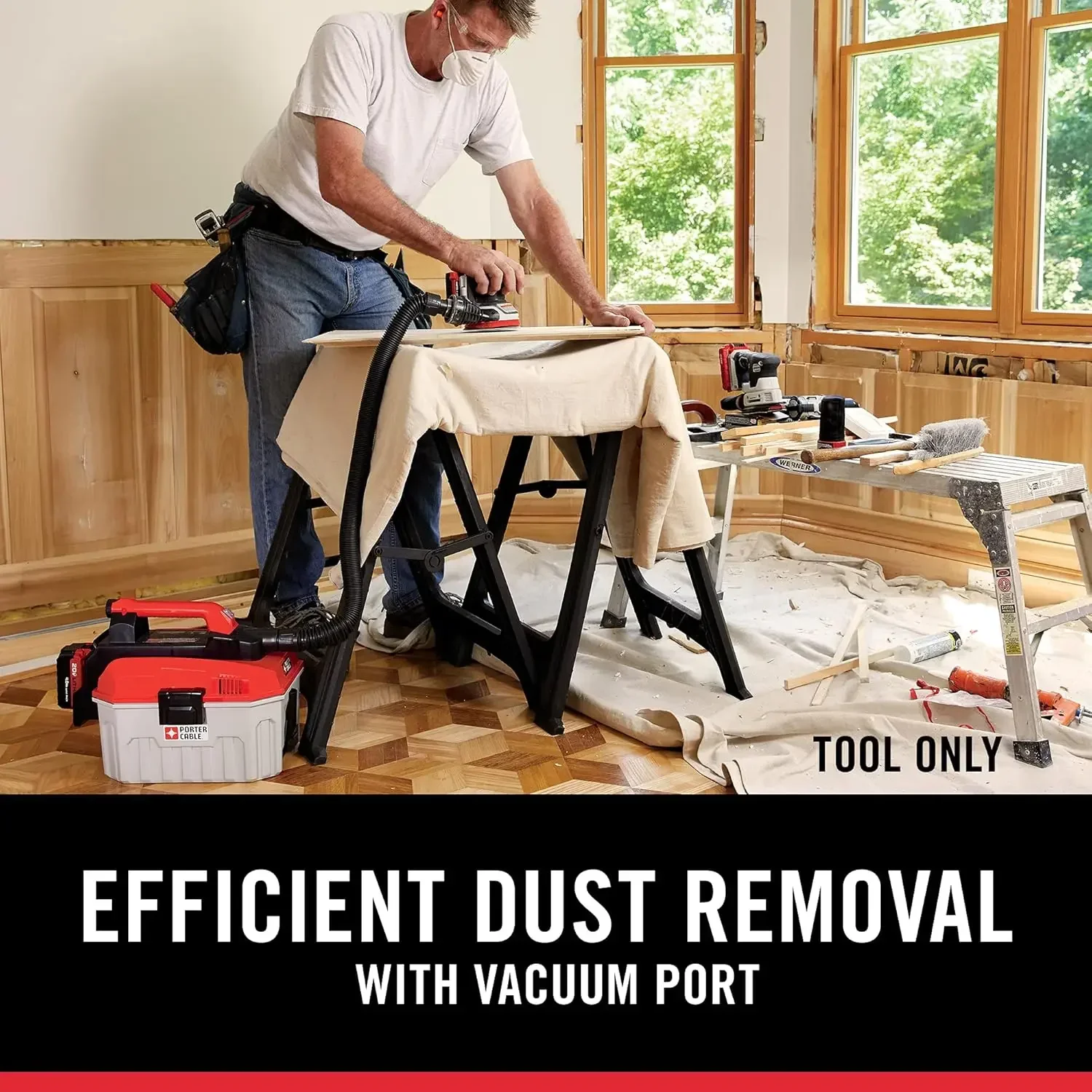 20V MAX* Random Orbital Sander, Cordless, 5-Inch, Tool Only, drum sander , belt sander machine