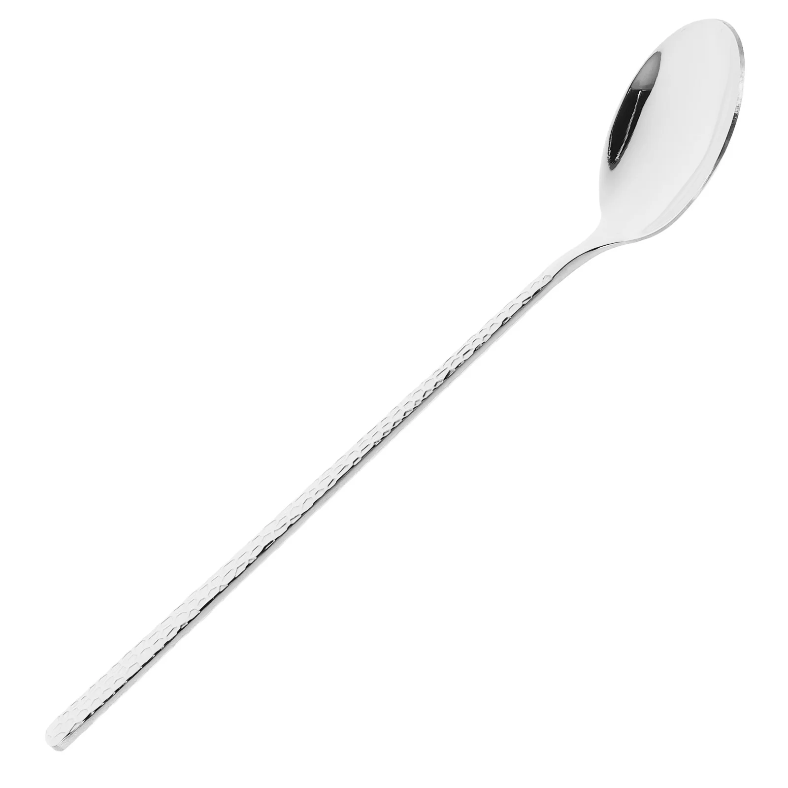 

Hammered Texture Stainless Steel Large Spoon Long Handle Kitchen Utensil for Cooking Serving Dishes Rice Soup Banquets