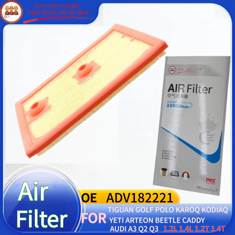 Kit de Filtro de Ar 10LA-27009 para Motores a Gasolina 1.2 1.4 L T 10-22 Para AUDI A1 A3 Q2 Q3 CUPRA, MENTOR, LEON, SEAT, SKODA, VW 1.2L 1.4L