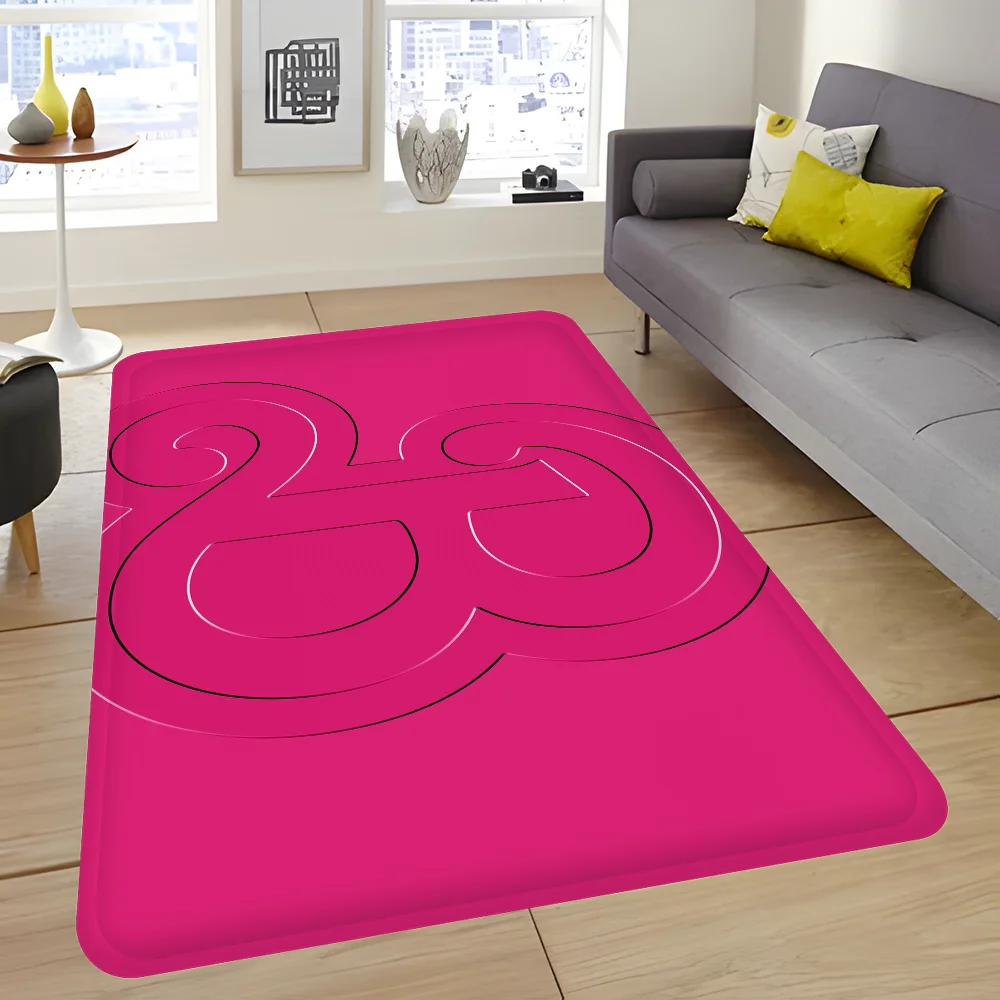 Cute B-Barbie Logo Kitchen Mat Kids Room Bedroom Decoration Balcony Anti-Slip Doormat Living Room Alfombra