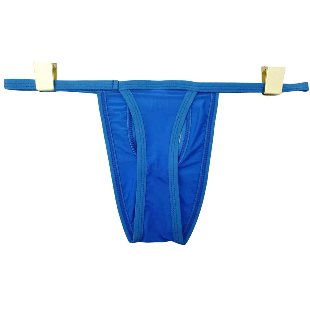 ملابس داخلية رفيعة للرجال منخفضة الخصر مصنوعة من مادة الحرير الجليدي الناعمة تتميز بتصميم مجوف مريح ورائع للاسترخاء في المنزل #4