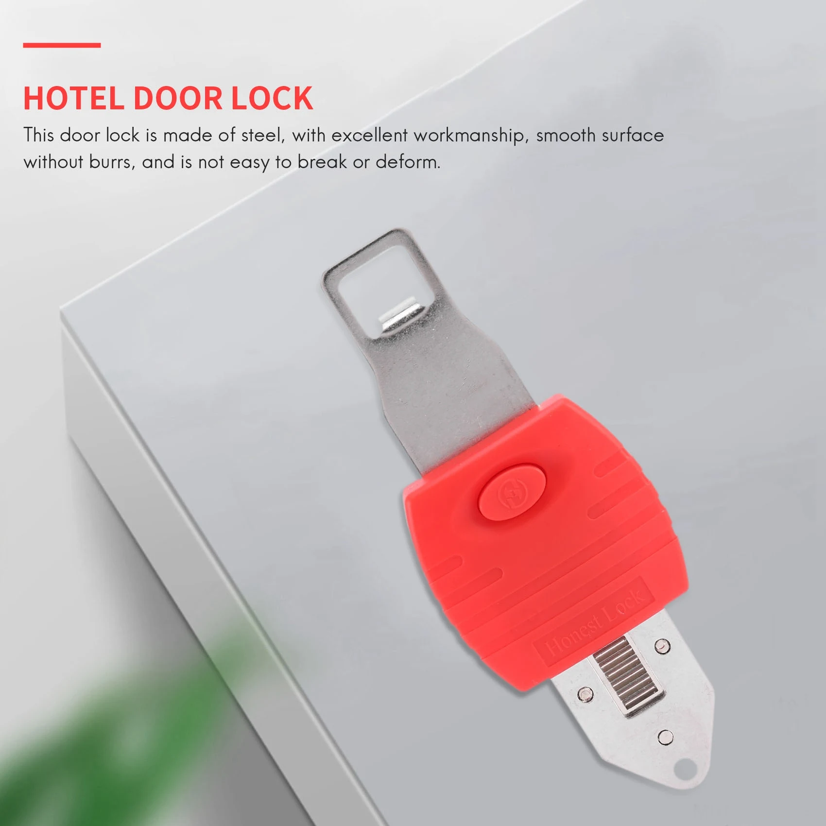 A37F 2025 Portable Door Lock Travel Lock Safety Lock School Lockdown Lock for Travel Hotel Home Apartment Motel Room Security view 3