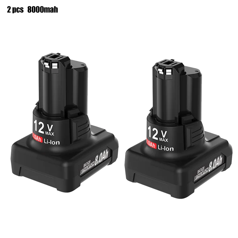 8.0Ah BAT420 Batterij Voor Bosch 12V Li-ion Vervangende Batterij voor Bosch BAT411 BAT412 BAT413 BAT414 12V Batterij draadloze Power T